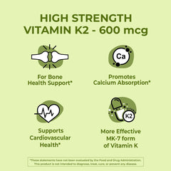 NutriZing K2 MK-7 vegan natto-based capsules for absorption