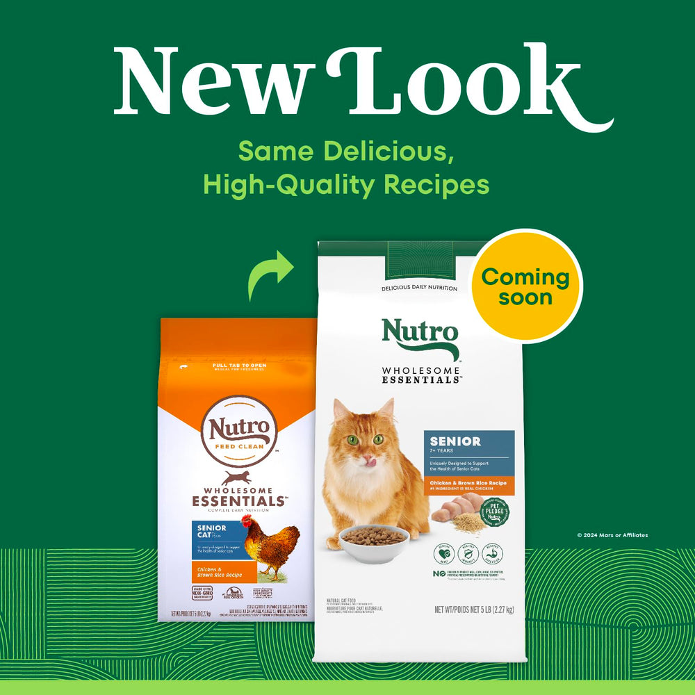 Nutro senior food real-chicken ingredient supports steady protein for seniors