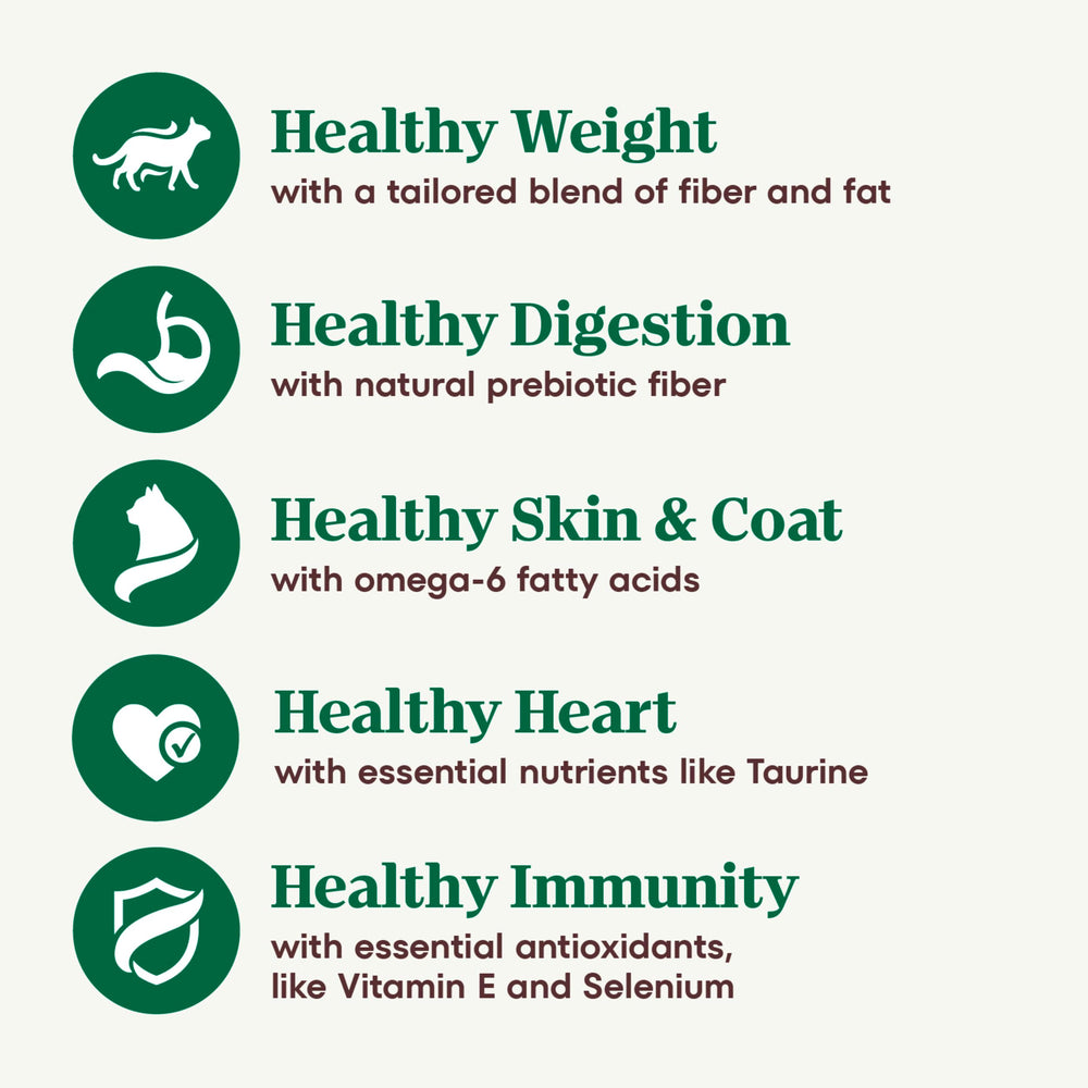 Nutro Wholesome Essentials Indoor Dry Cat Food features brown rice in the recipe