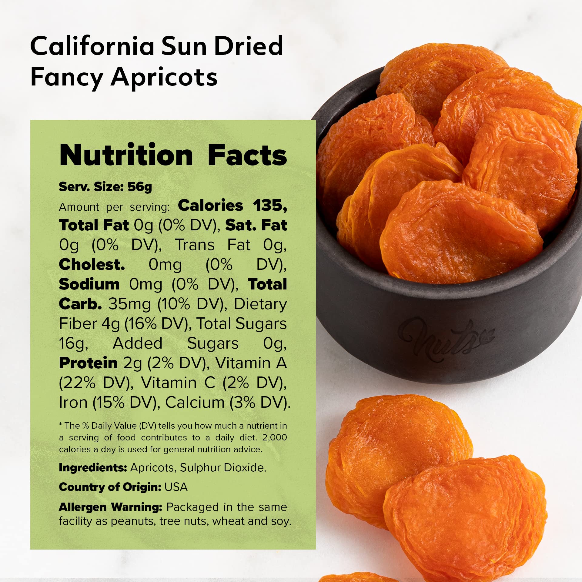 NUTS U.S. apricots served with yogurt for a fruity breakfast boost.