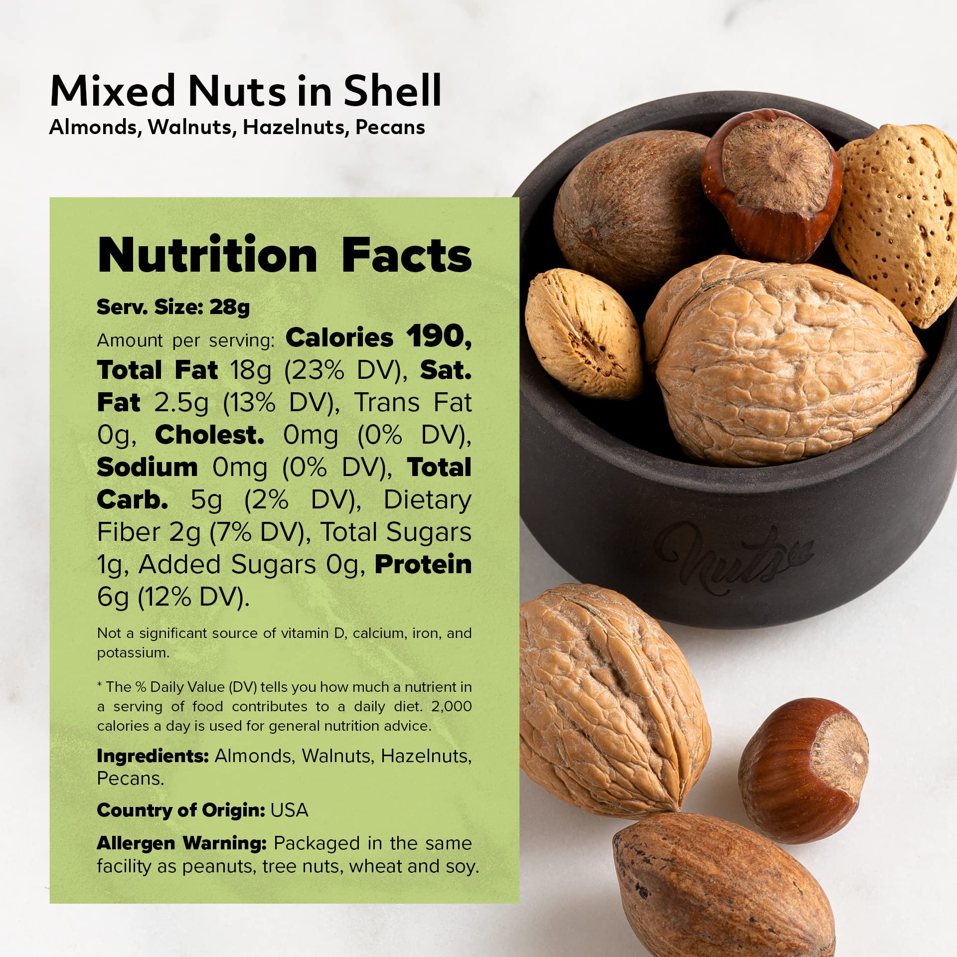 NUTS U.S. crack-open-shell image highlights crunch and aroma.