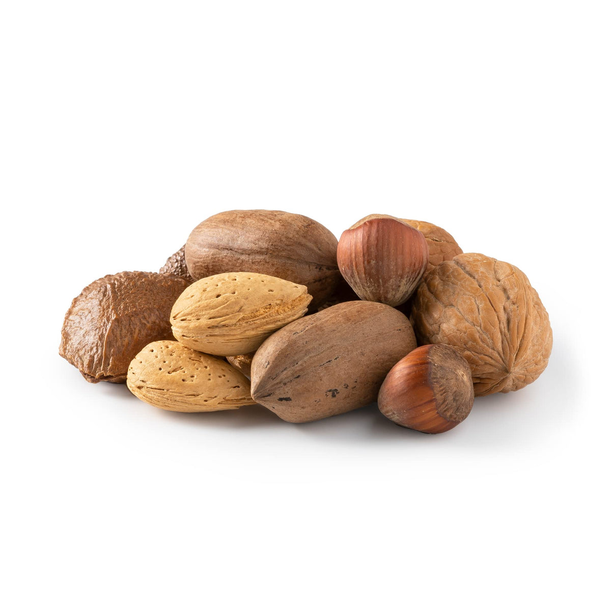 NUTS U.S. mixed-nuts-in-shell show fresh, crunchy flavor for a quick, protein-packed snack.
