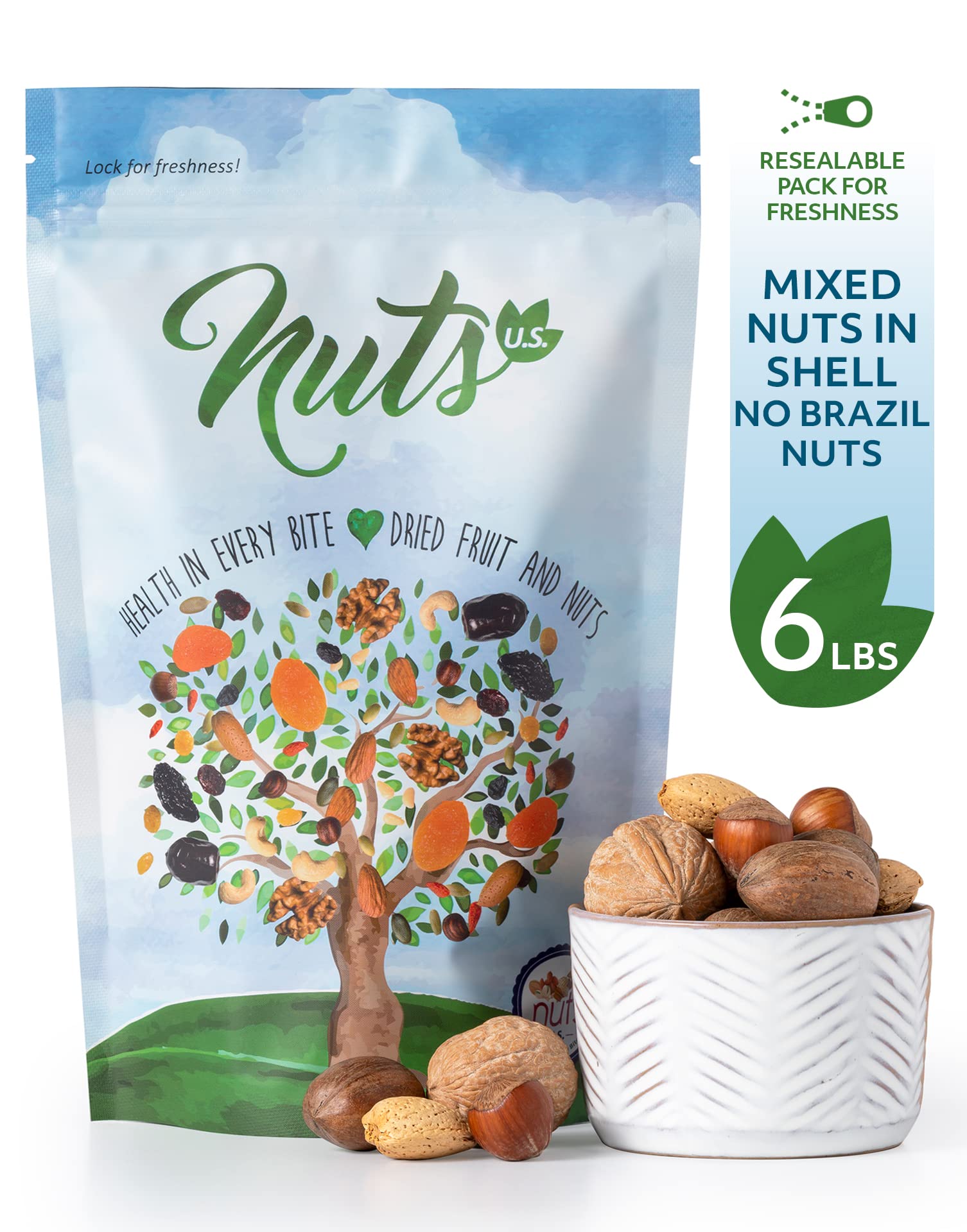 NUTS U.S. raw nuts offer fresh, buttery flavor.