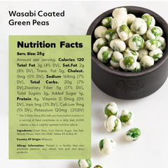 NUTS U.S. Wasabi-Coated Green Peas closeup reveals crisp roasted texture
