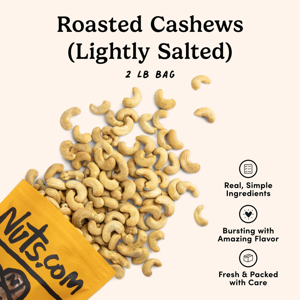 Nuts.com cashews hiking snack in outdoor pack provides energy
