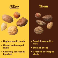Nuts.com hazelnuts in shell closeup with fragrant aroma.