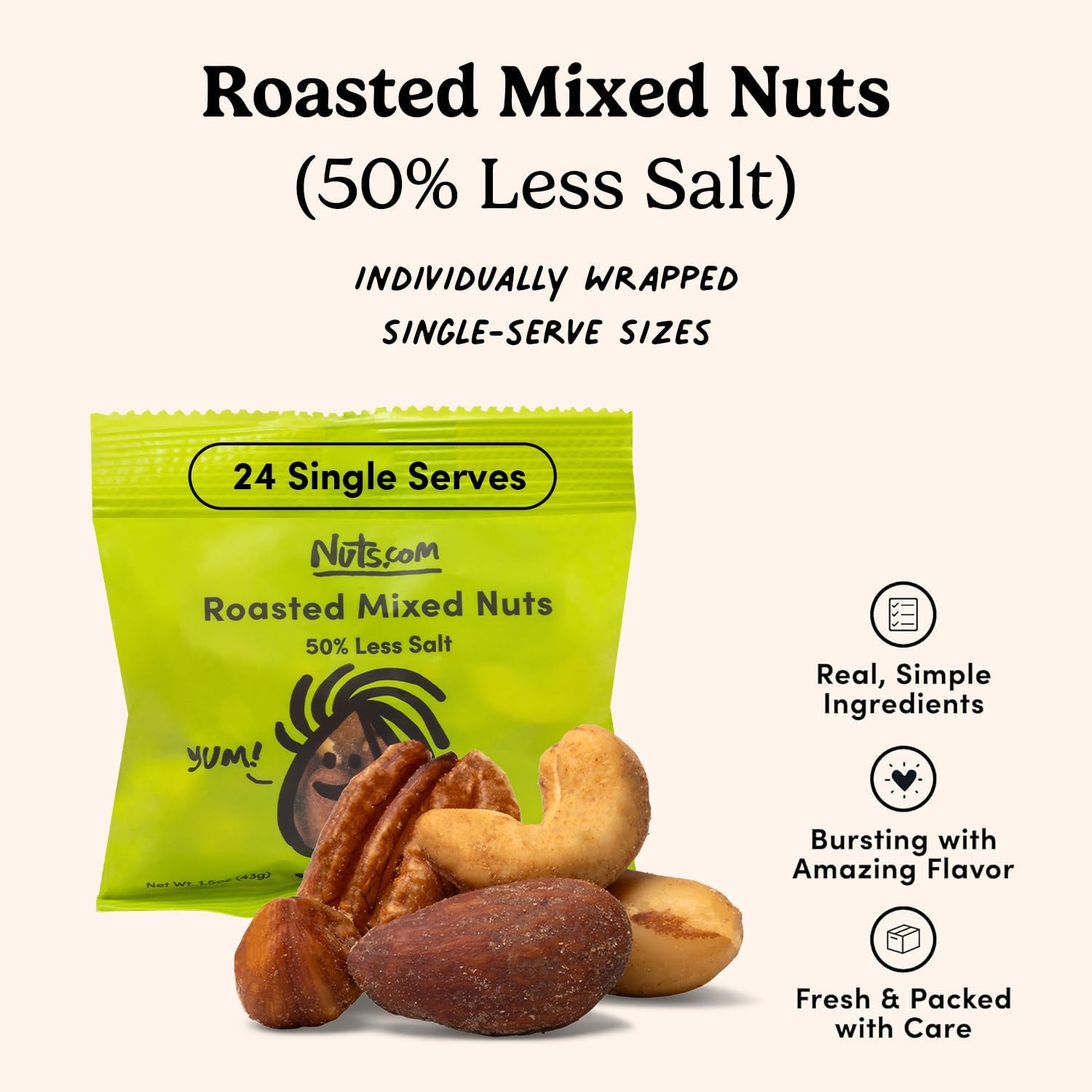 Nuts.com On-the-go snack option for work, travel, or hiking.