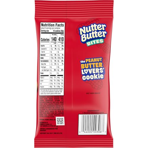 Nutter Butter Bites creamy peanut filling between two crisp cookies