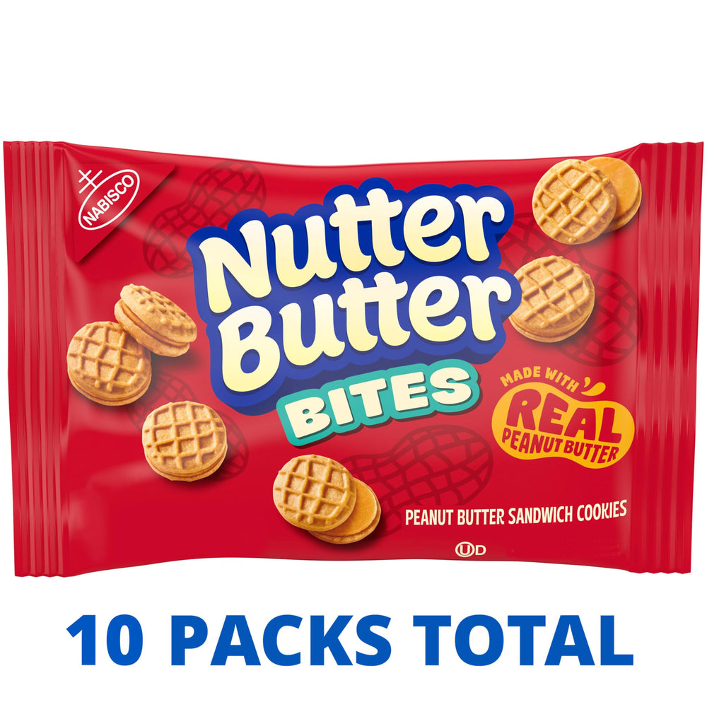 Nutter Butter Bites peanut shell-texture design close-up