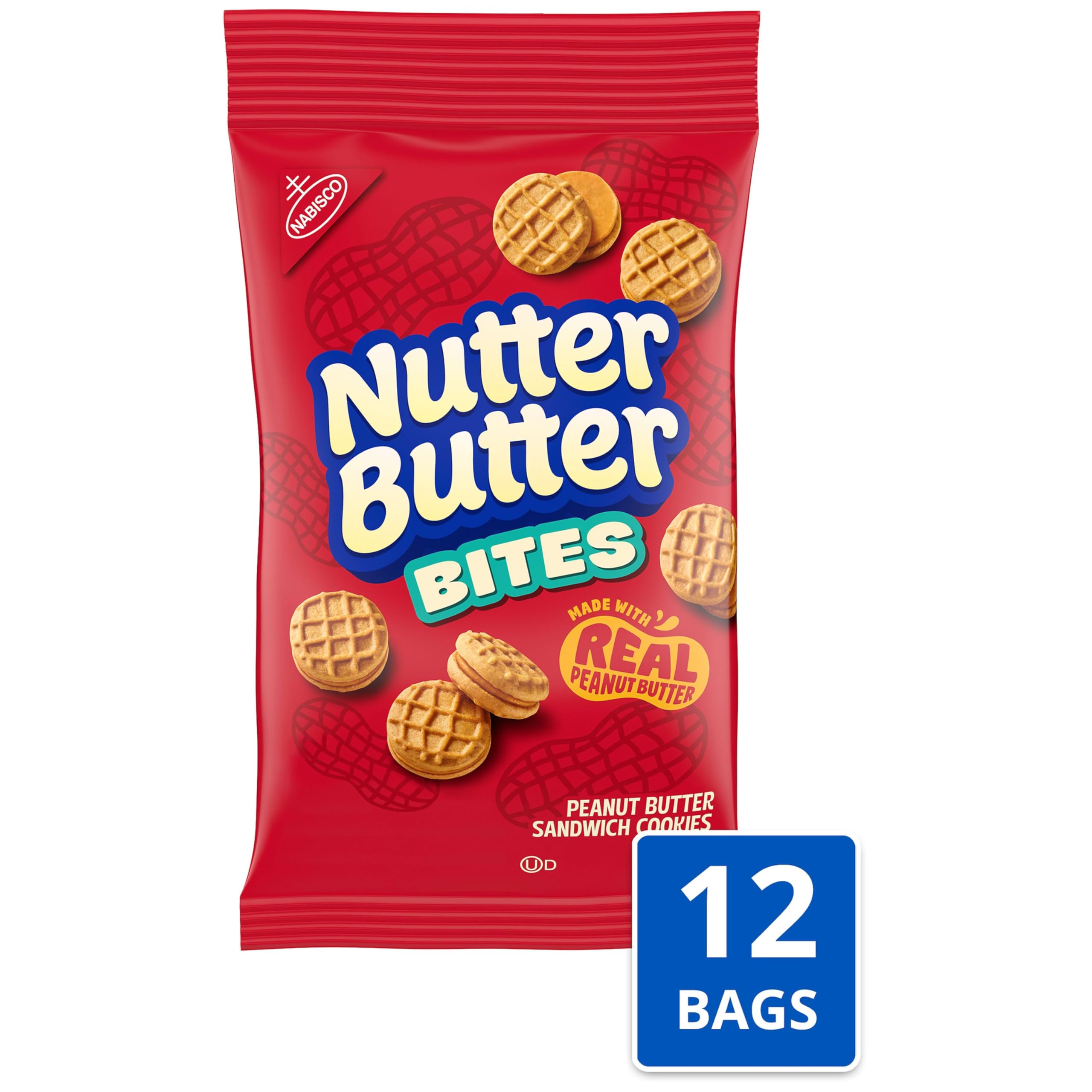 Nutter Butter Bites peanut shell-texture design adds playful snacking