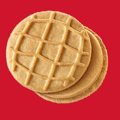 Nutter Butter round shell design spotlight with peanut motif.