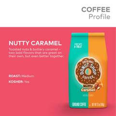 Nutty Caramel coffee being brewed in a drip-maker to capture rich aroma.