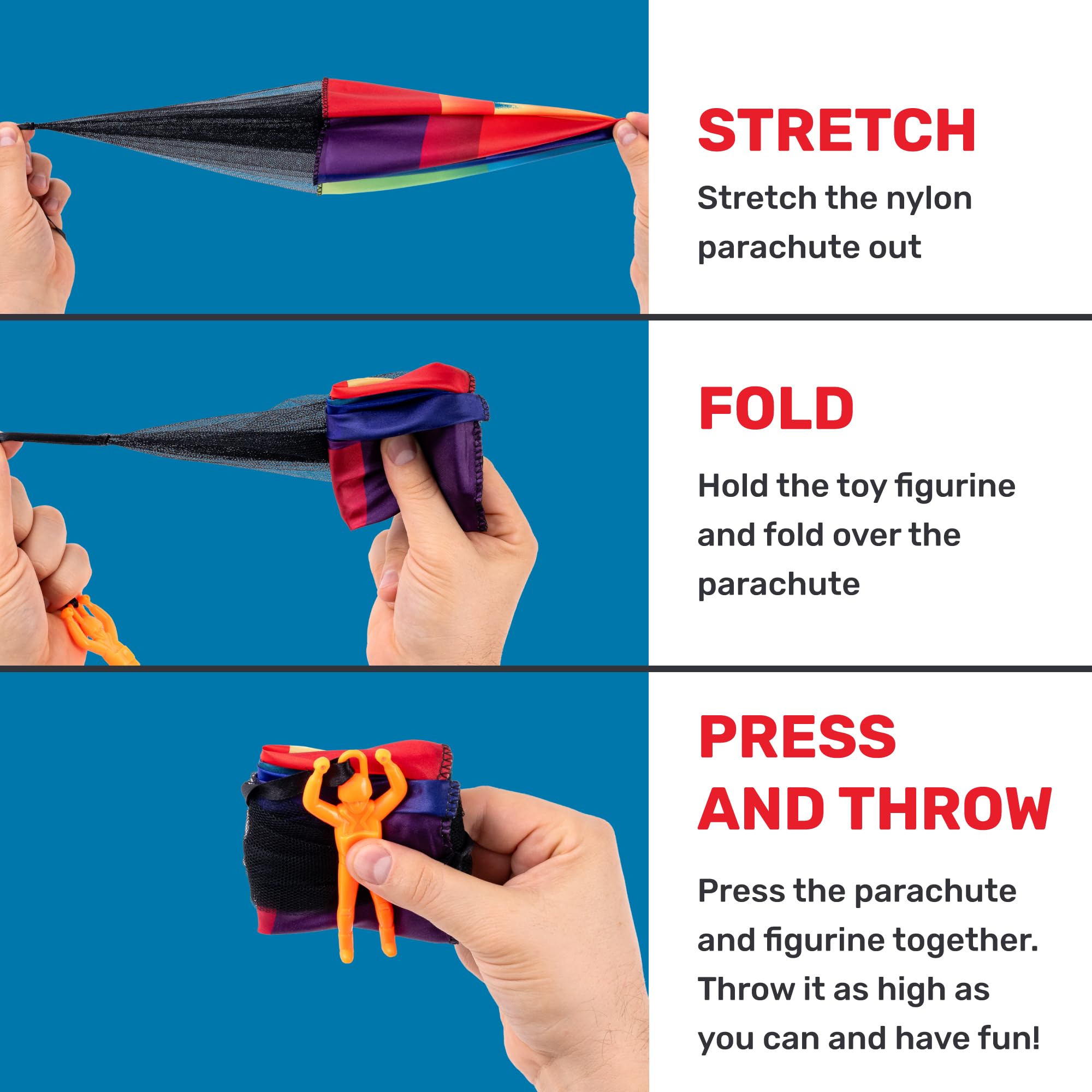 Nutty Toys parachute toy promotes outdoor exercise and movement