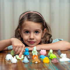 Nutty Toys kawaii animal squishies close-up, perfect for stress relief and desk play.