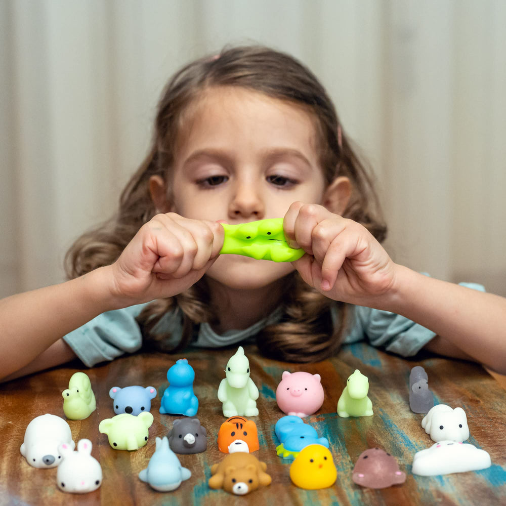 Nutty Toys Easter egg filler squishies in bulk packaging.