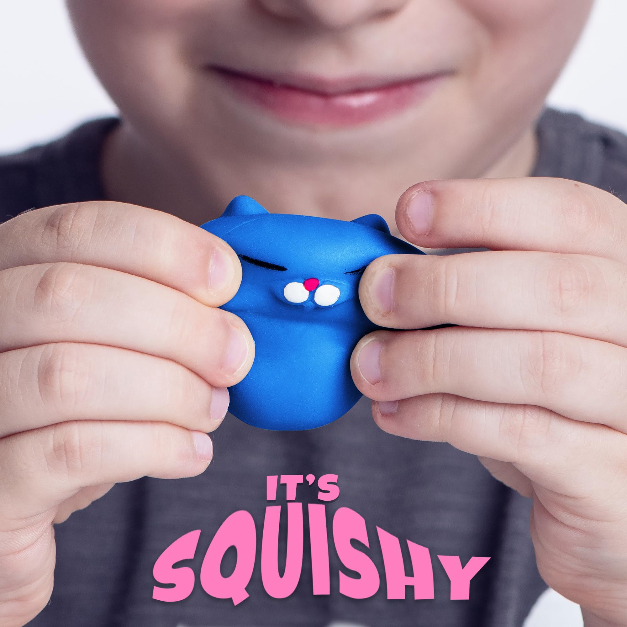 Nutty Toys kitten belly squish close-up highlighting soft silicone texture for calm focus