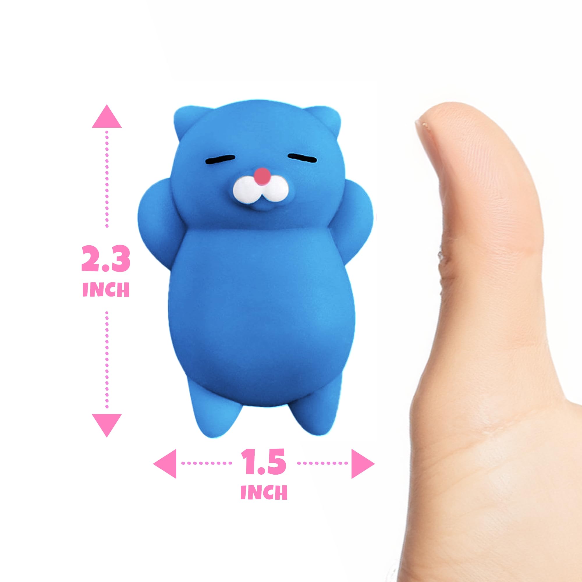 Nutty Toys 2-inch silicone cats designed for travel and school use