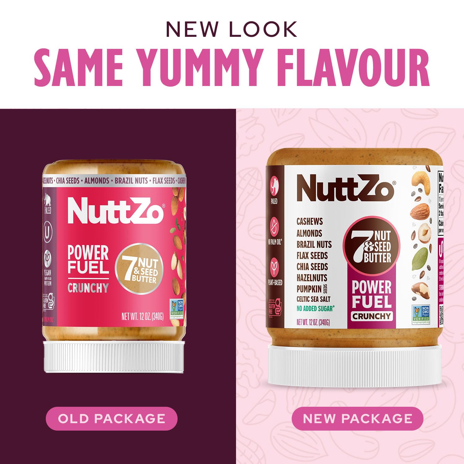 NuttZo crunchy nut blend nourishes busy mornings.