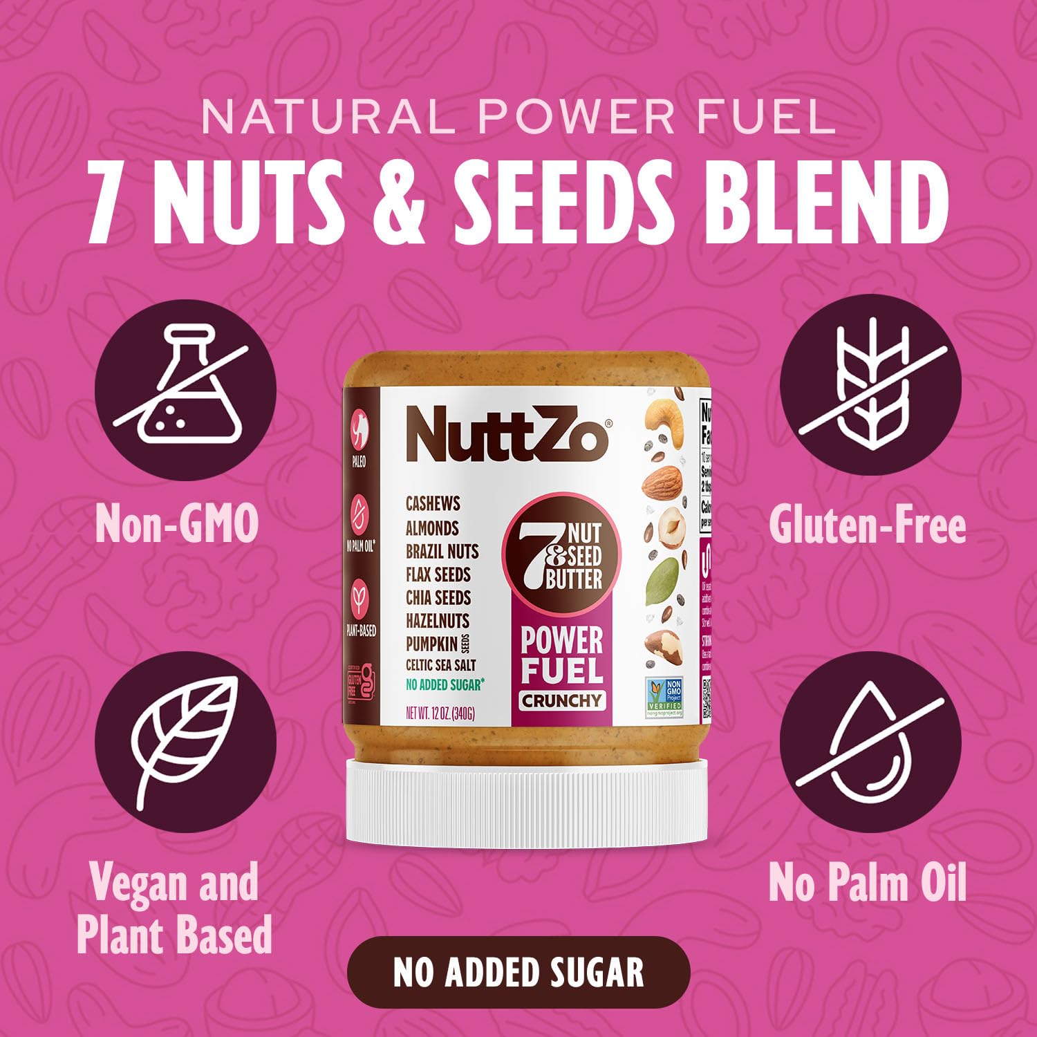 NuttZo smoothie bowl topping adds protein and flavor.