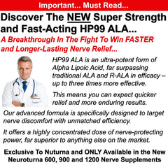 Nuturna 1200 mg ALA daily dose bottle for nerve support
