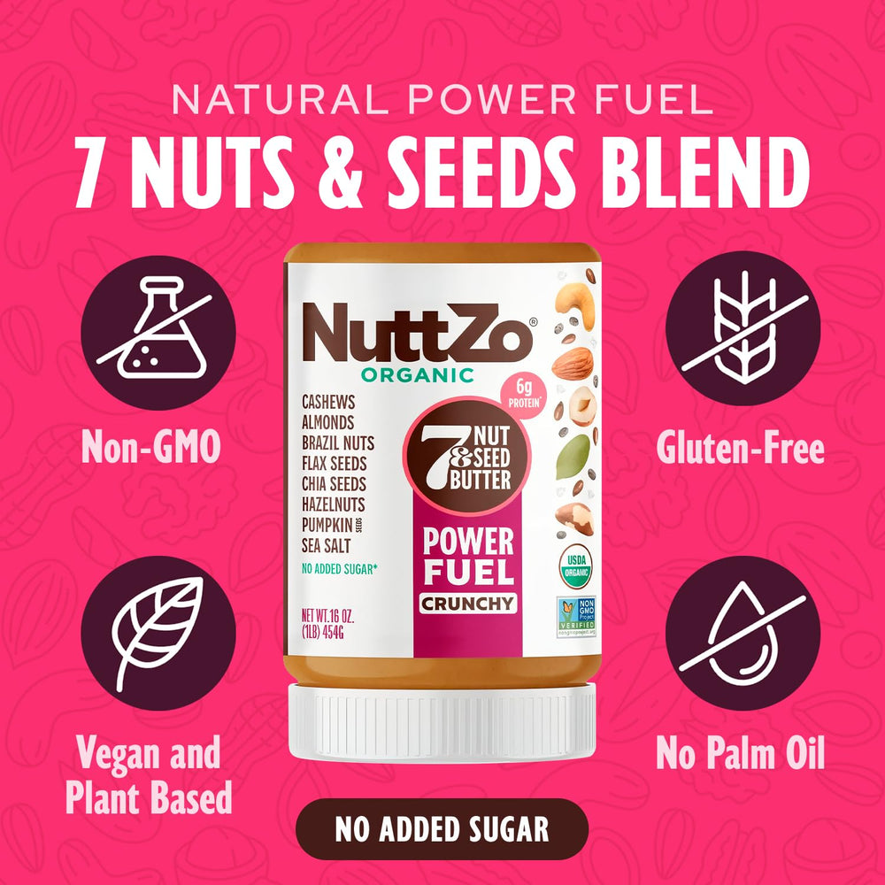 NuttZo crunchy butter on toast to illustrate versatile breakfast option