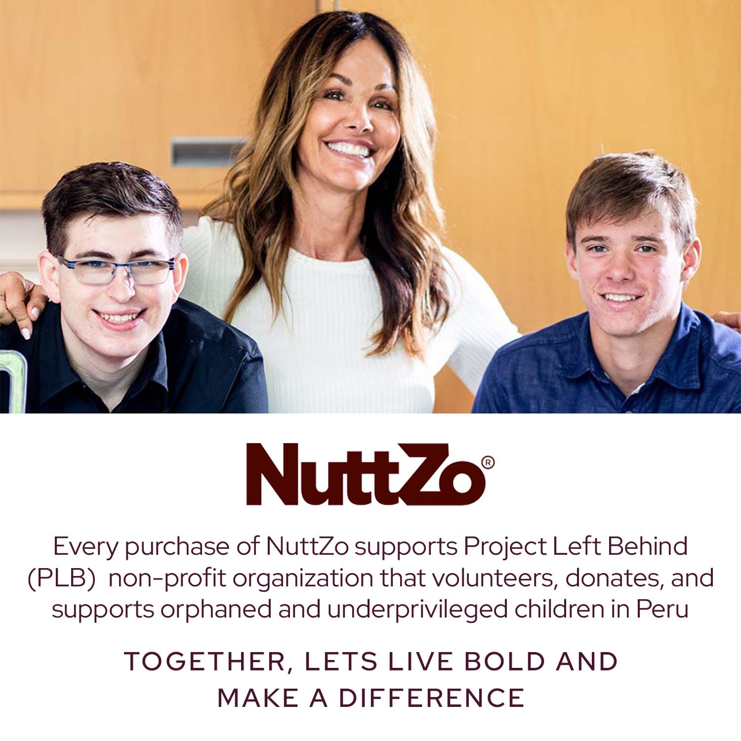 NuttZo Keto jar label close-up emphasizing gluten-free and non-GMO promise.