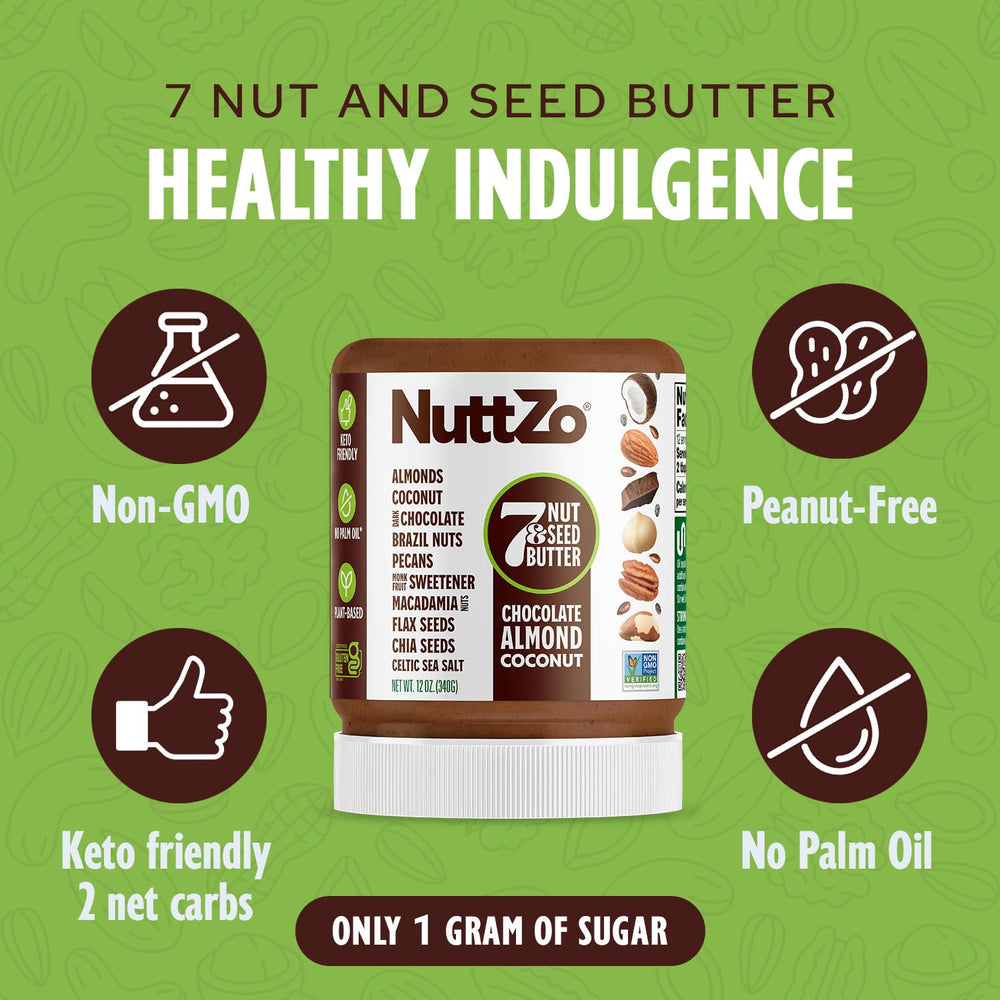 NuttZo Keto spread on toast close-up illustrating smooth spread and keto-friendly option.