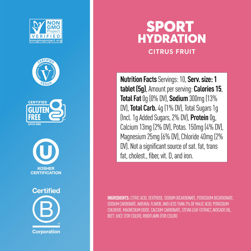 Nuun bottle with citrus hydration shows convenient, flavorful water.