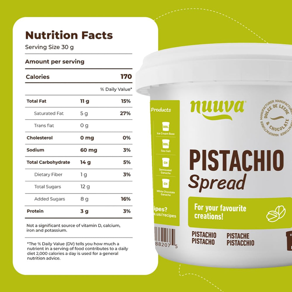 Nuuva Pistachio Spread on toast, a smooth nut butter for breakfasts.