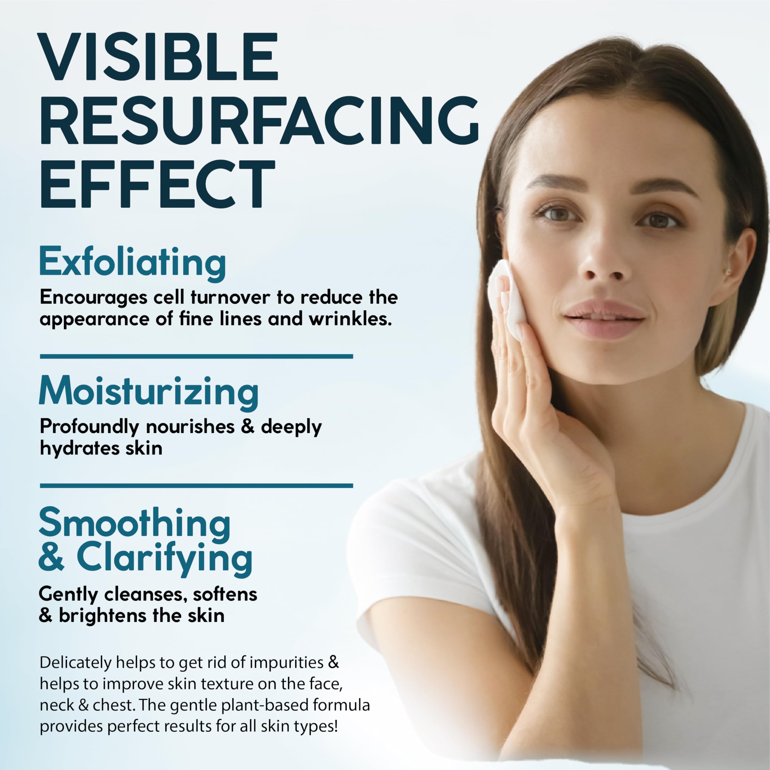 NUVADERMIS close-up shows pore-cleaning effect on skin texture