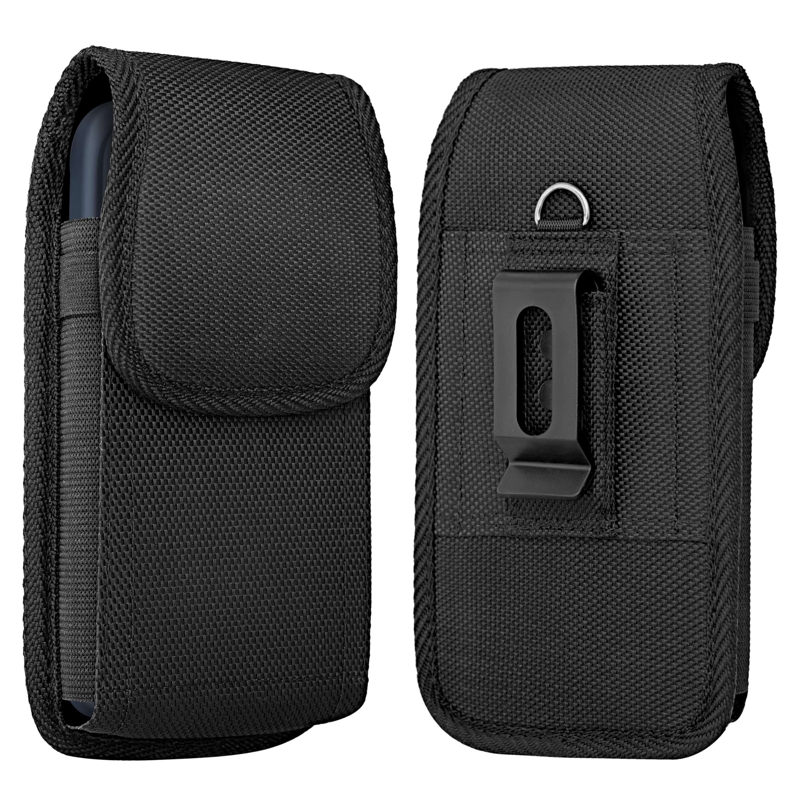 NUVAVO holster for large iPhone with belt clip keeps device secure during activities