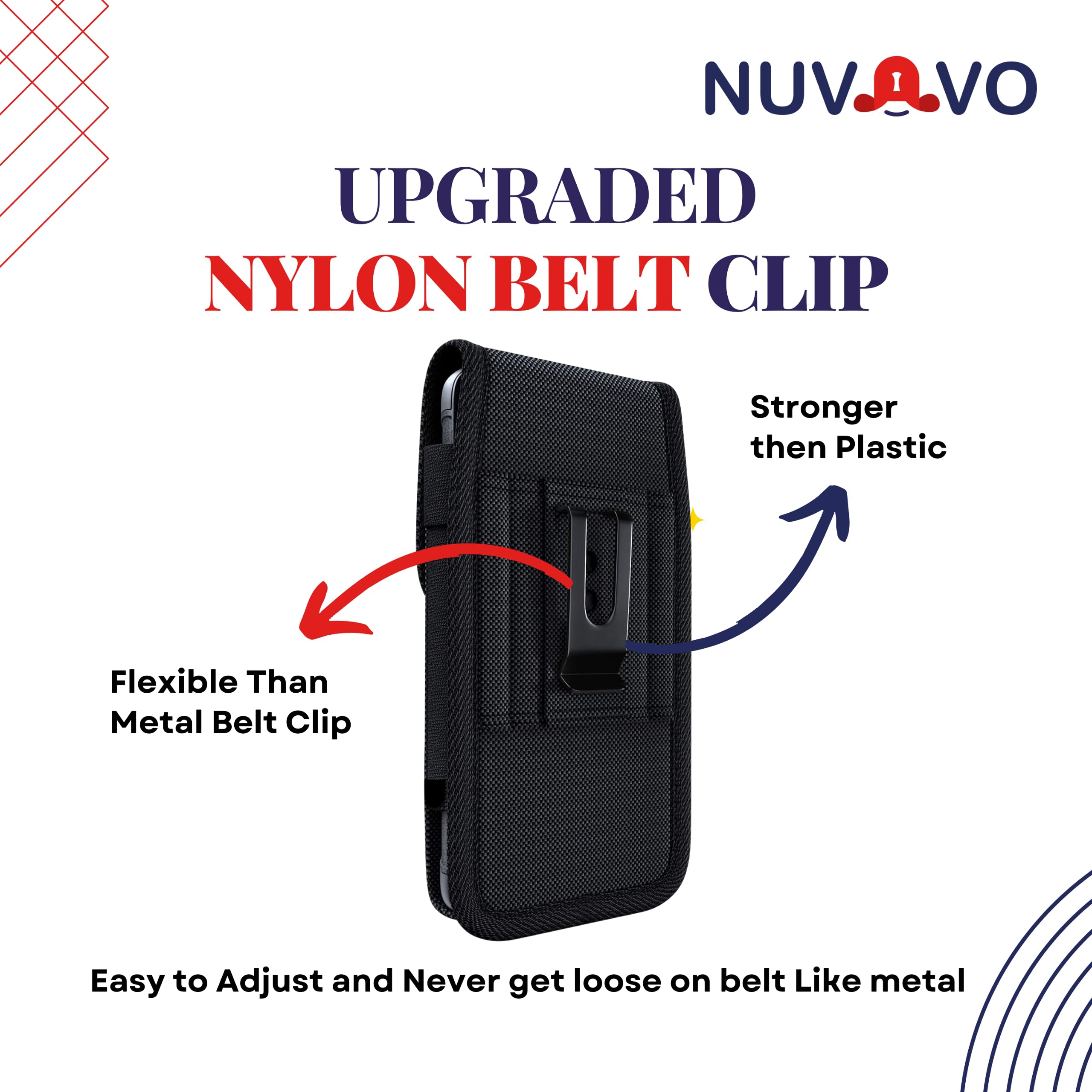 Velcro closure close-up on NUVAVO holster showing secure seal