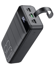 Nuxgal Power 60000mAh portable battery with LED display for quick power checks.