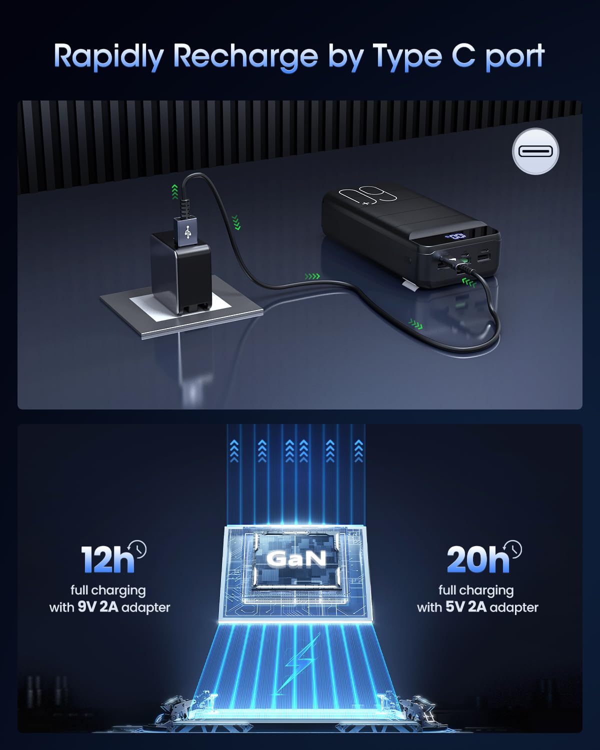 Nuxgal Power includes USB-C cable and manual for easy setup.