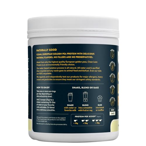 Close-up of Nuzest pea protein powder scoop for accurate measuring
