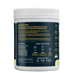 Close-up of Nuzest pea protein powder scoop for accurate measuring