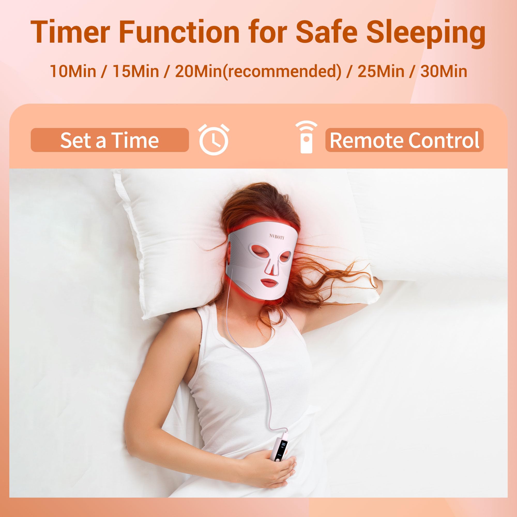 NVBOTY mask soft silicone panel feels gentle on sensitive skin