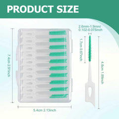 NXPPYY soft silicone flossers with bristles gently remove debris between teeth