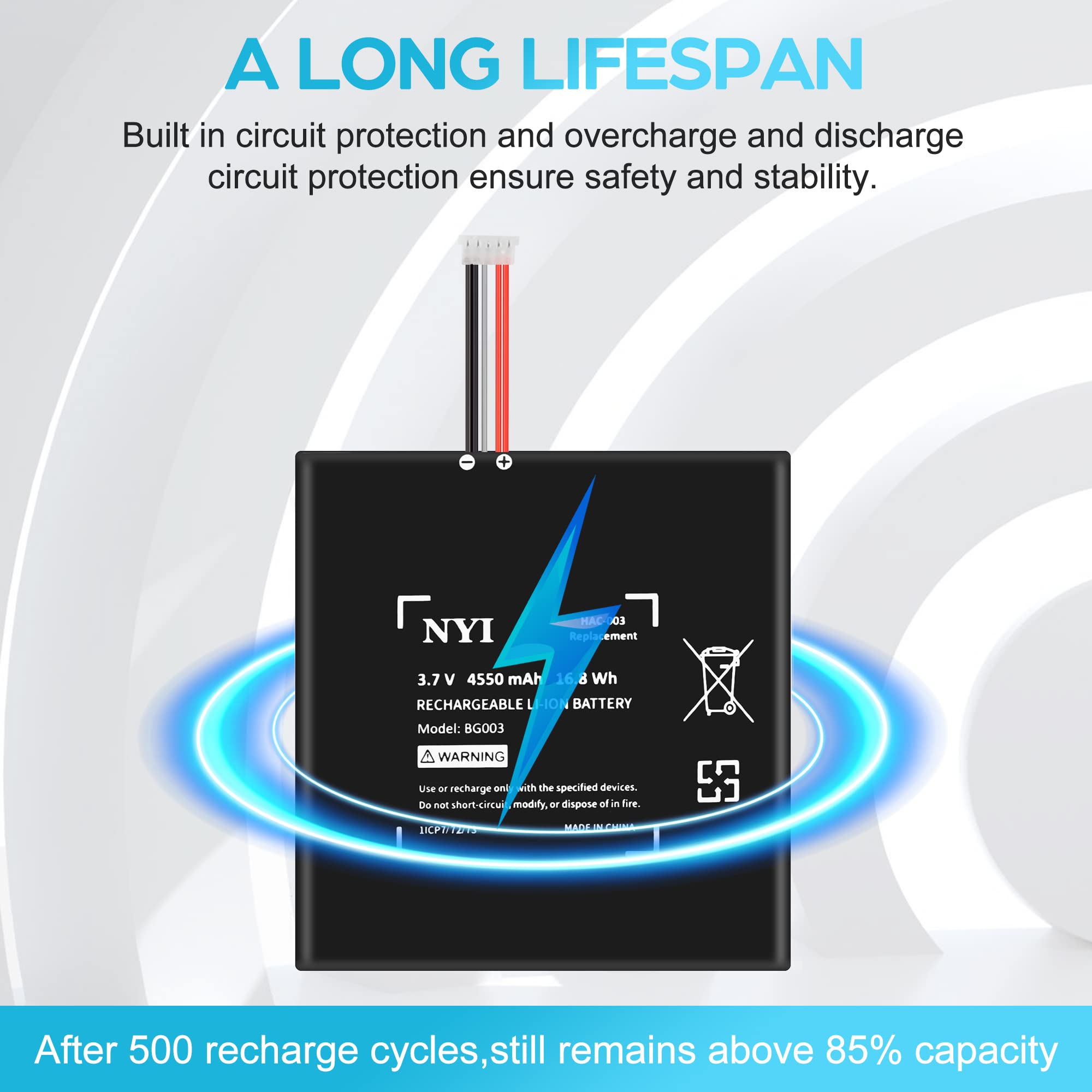 NYI precision screwdriver in use for safe, accurate Switch battery installation.