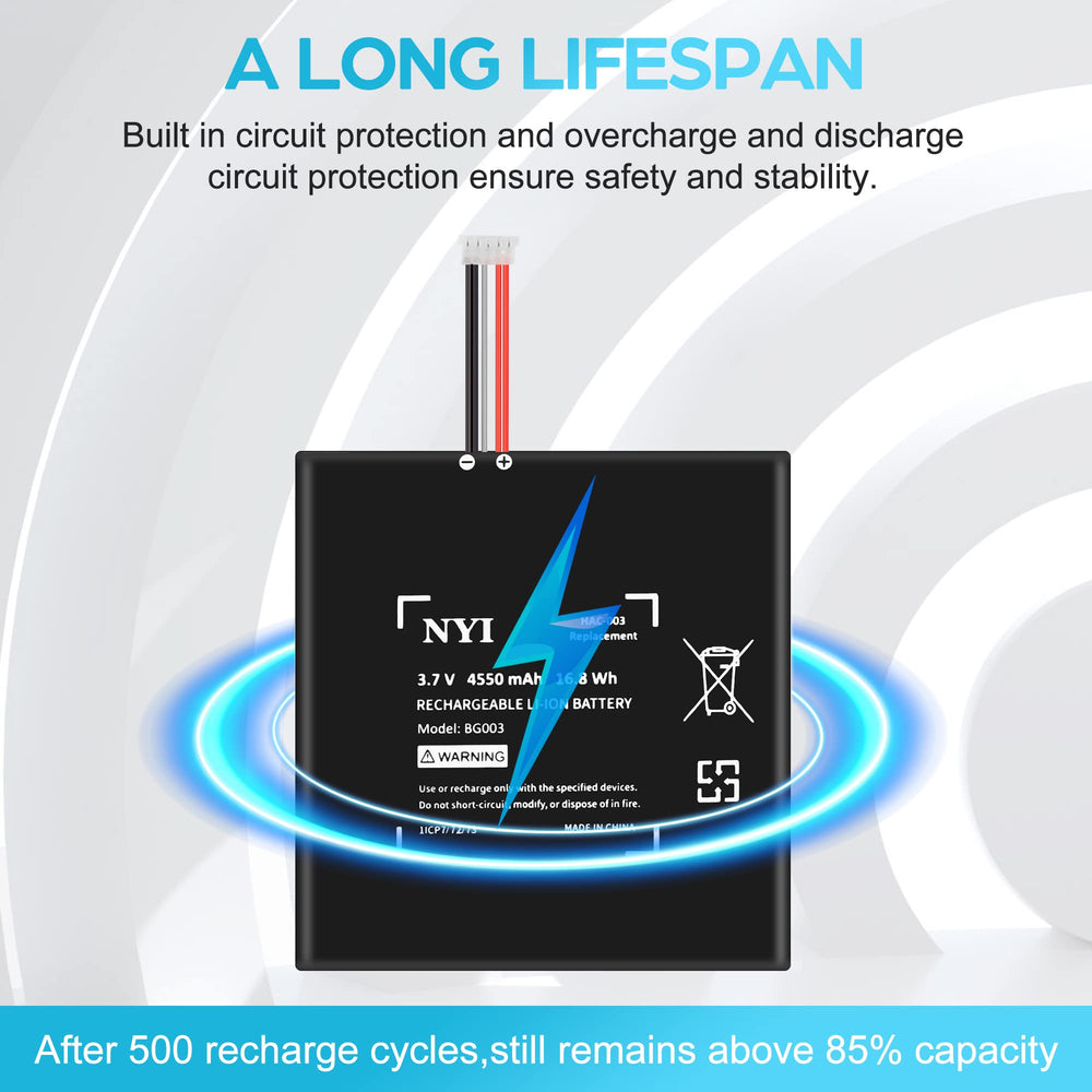 NYI precision screwdriver in use for safe, accurate Switch battery installation.