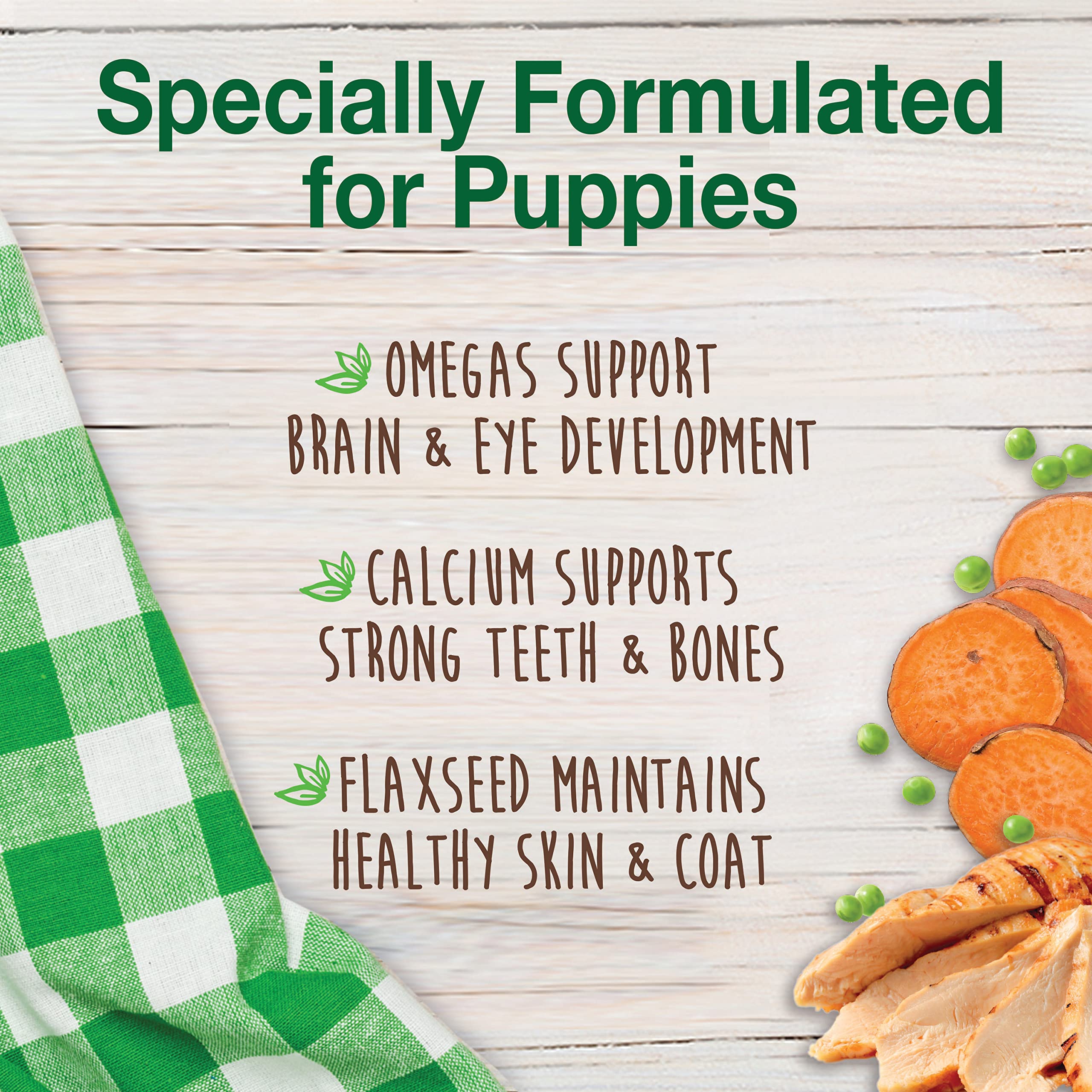 Nylabone Healthy Edibles petite-size puppy chews ideal for small breeds and puppies.