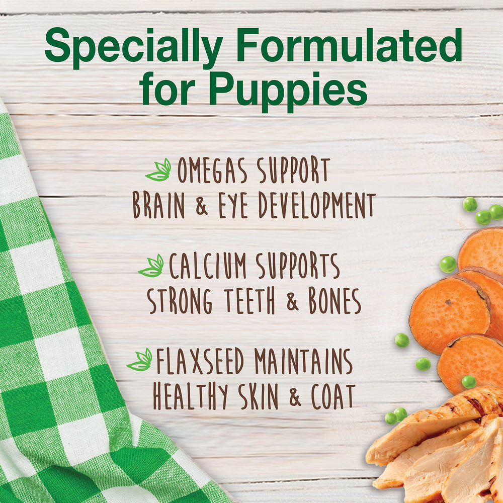 Nylabone Healthy Edibles petite-size puppy chews ideal for small breeds and puppies.