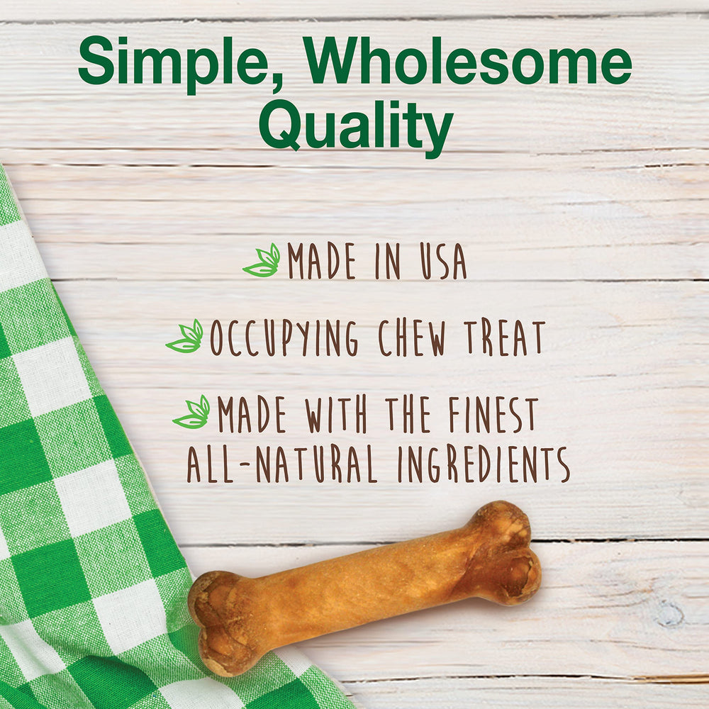 Nylabone Healthy Edibles turkey and sweet potato flavor close-up highlights tasty flavor appeal.