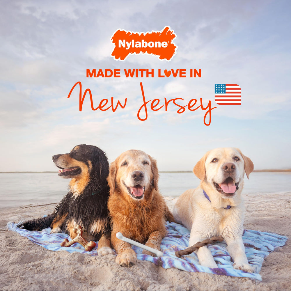 Nylabone Healthy Edibles USA-made label assures local production for mindful pet owners.
