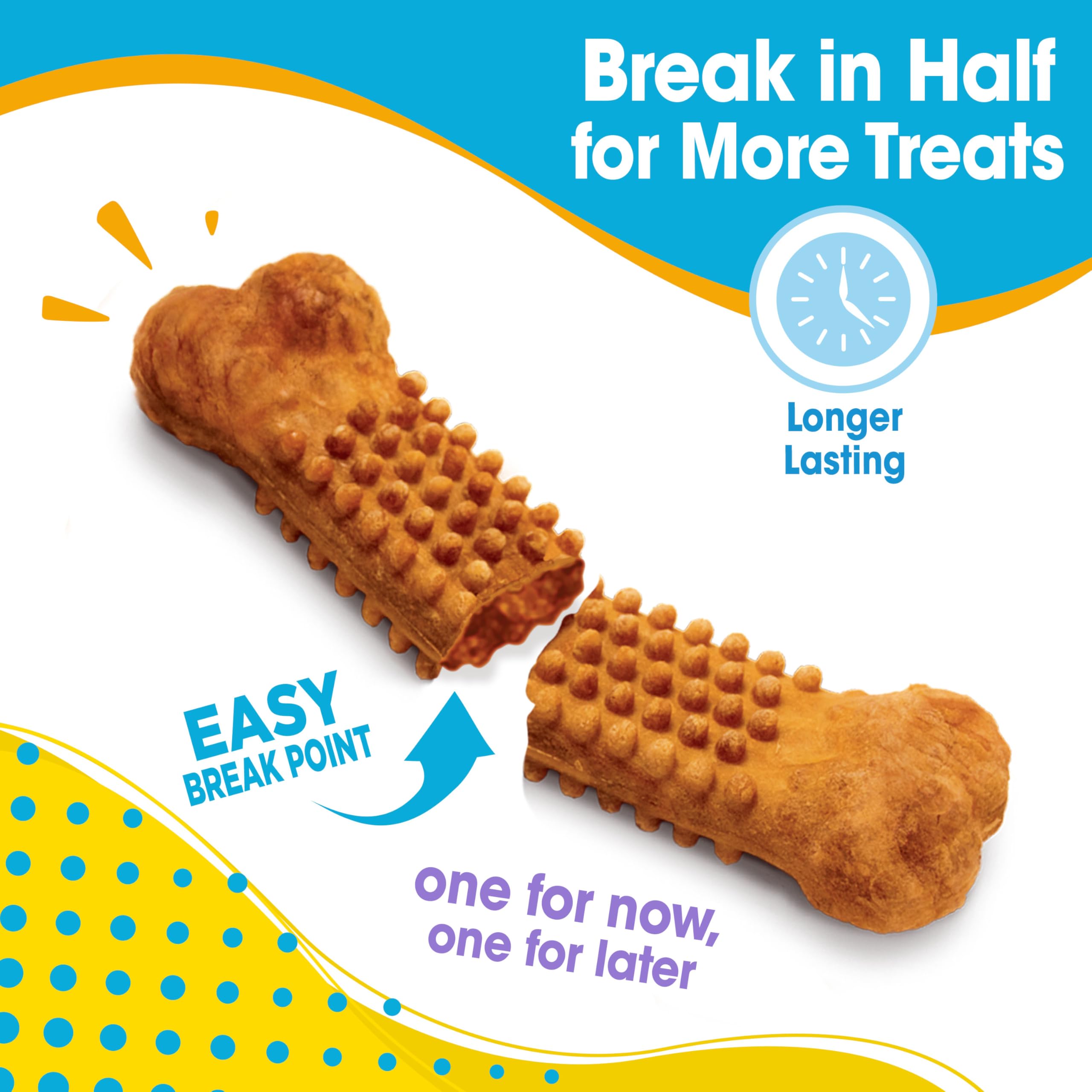 Nylabone Nubz close-up shows durable texture for longer chews.