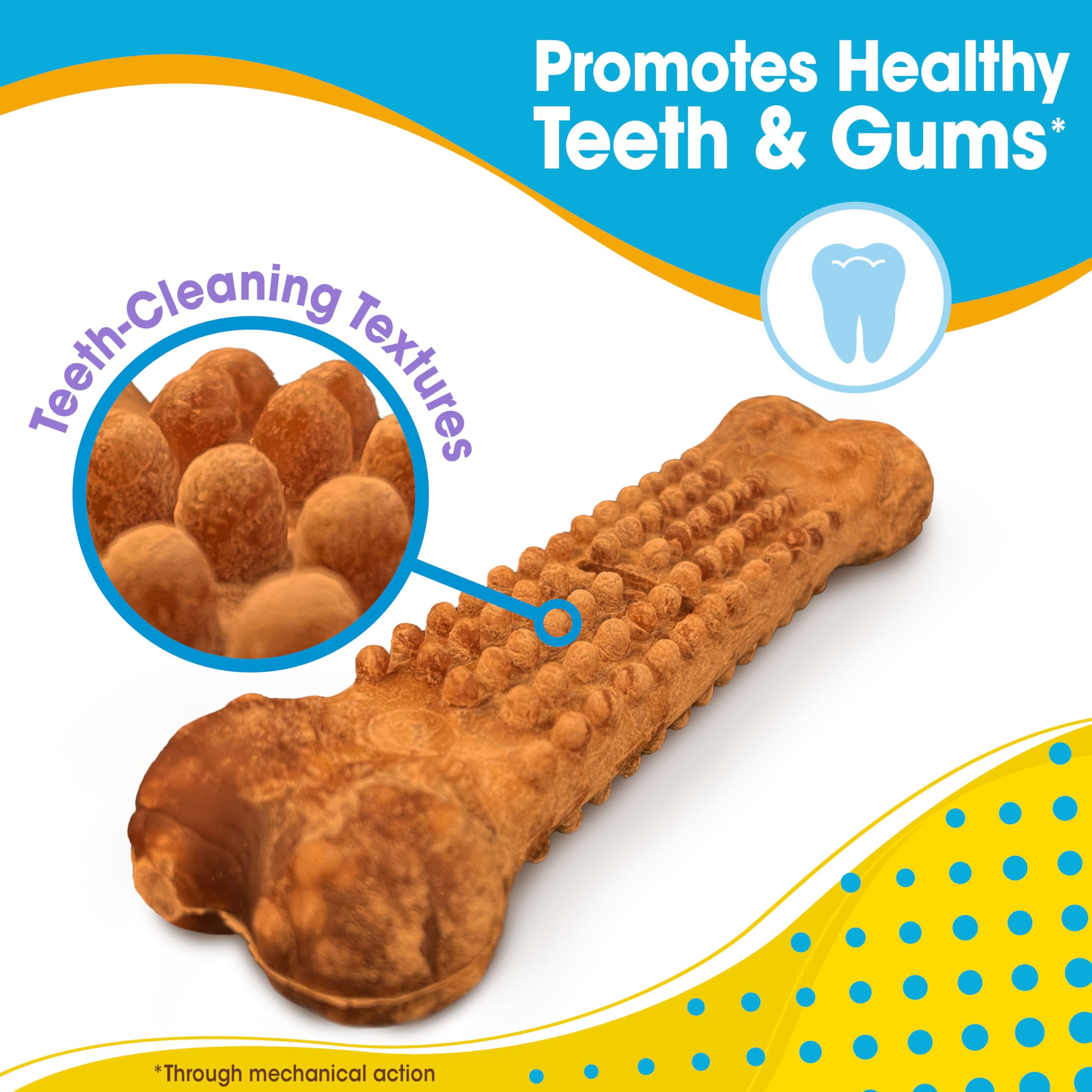 Nylabone Nubz include DHA Omega-3 for potential development support.