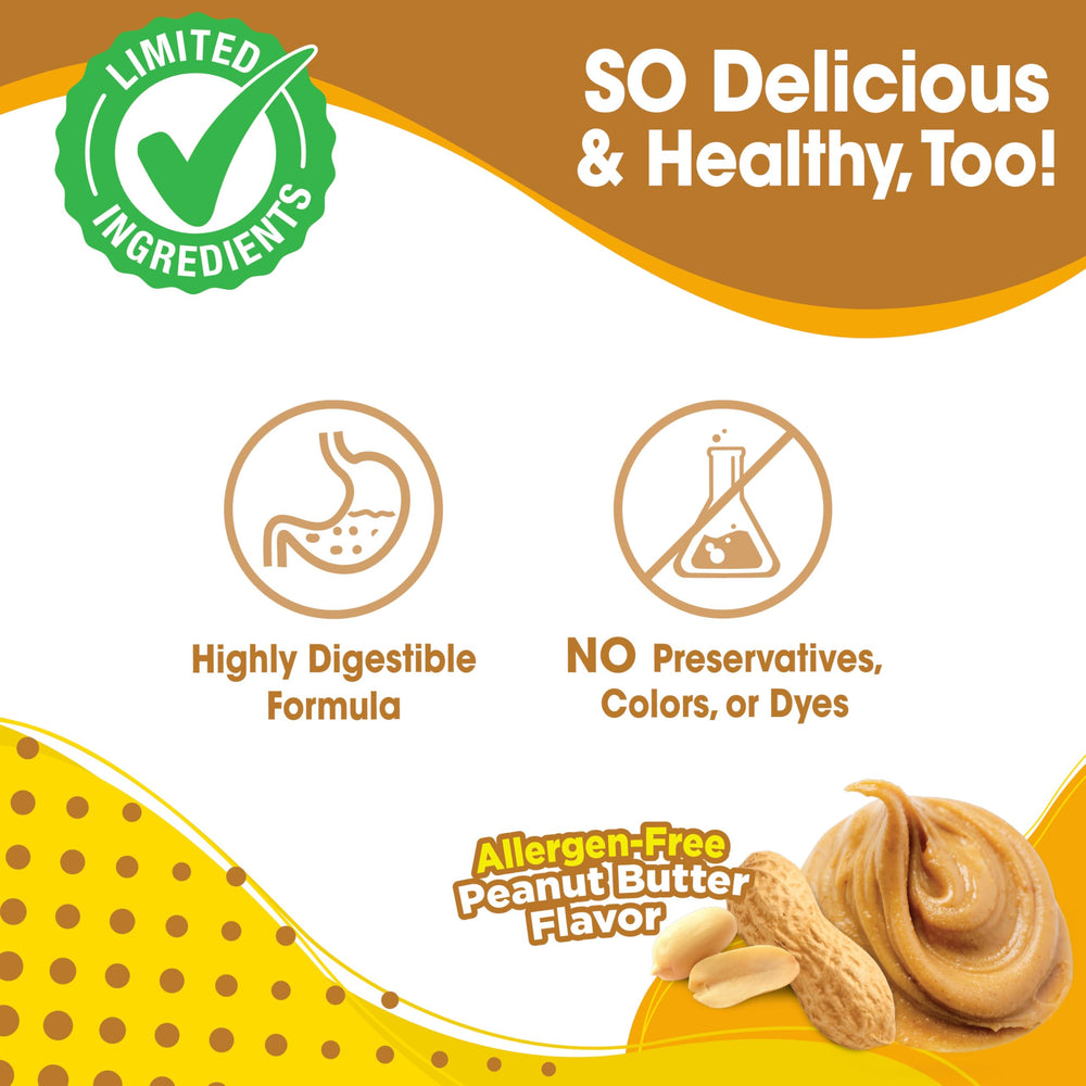 Nylabone Nubz USA-made quality zinc label shown on packaging and chew.