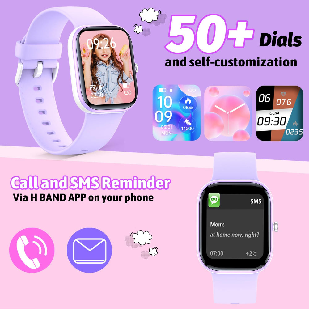 Nyonio Smart Kids Watch 1.5-inch DIY dial and wallpaper customization