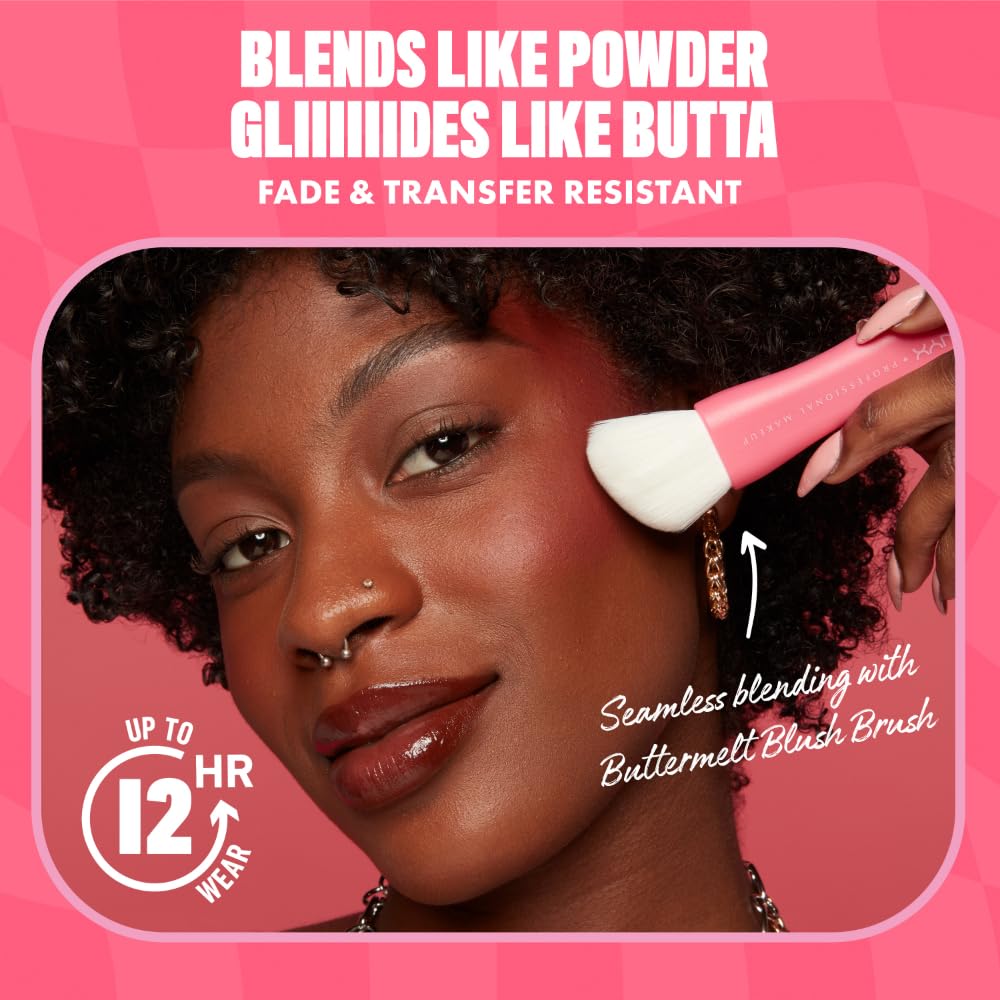 Layering Buttermelt blush with the Bronzer for warm, sun-kissed depth