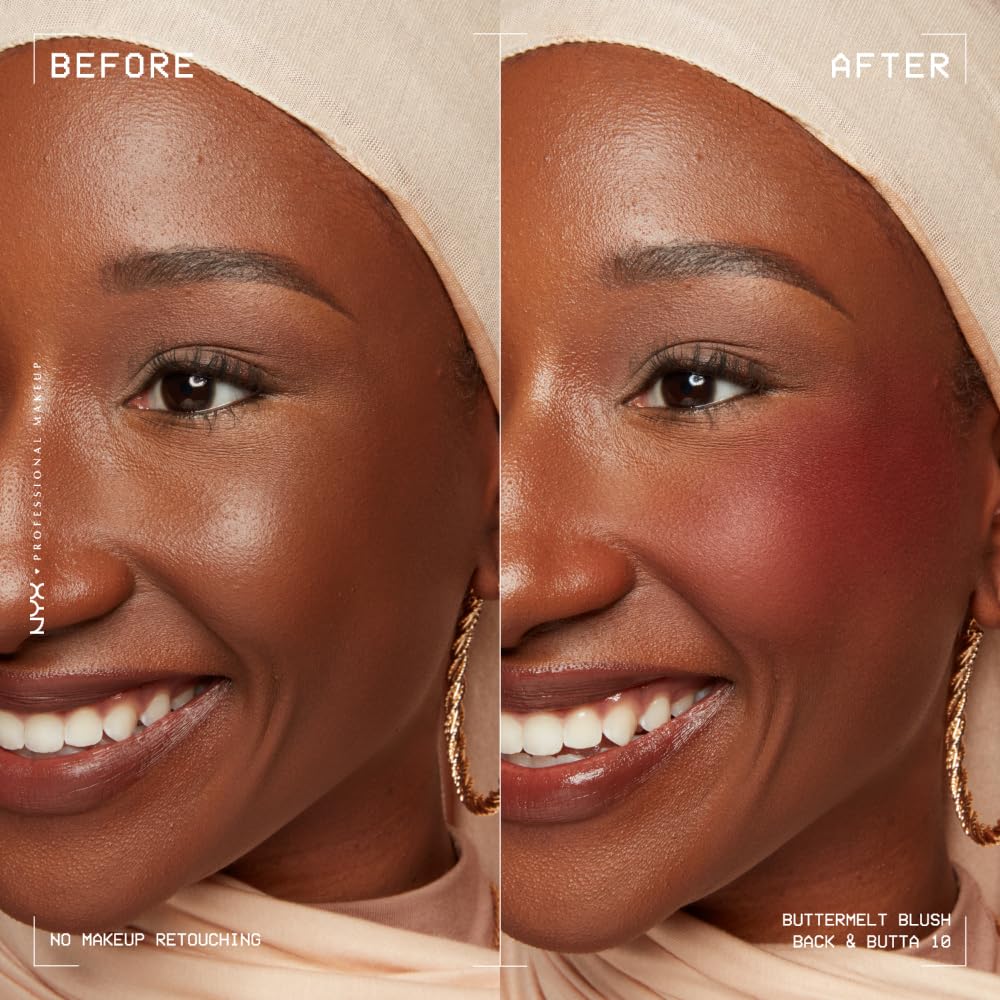Texture close-up of Buttermelt blush powder for smooth, buttery application